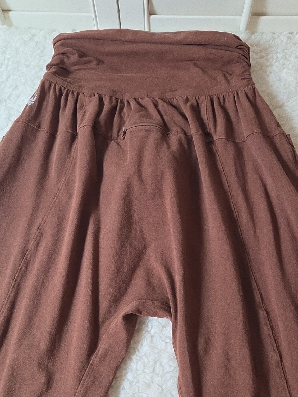 FP Movement by Free People Brown Wide-Leg Drawstring Pants Sz Xs - Picture 10 of 14